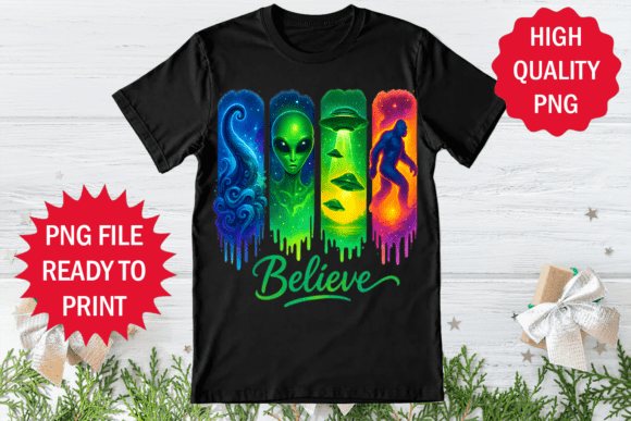 Believe in the Design: Creating with Alien UFO T-Shirt Graphics
