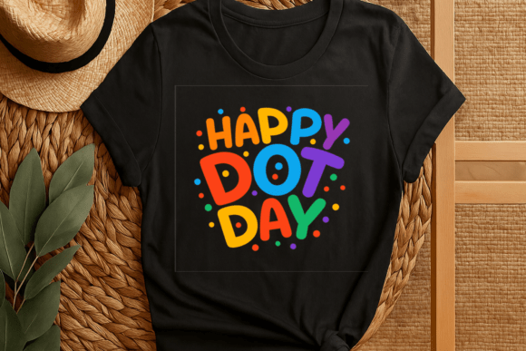 Celebrate Creativity: Happy Dot Day T-shirt Design Sublimation