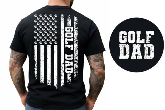 Celebrate the Links and Liberty: The Golf Dad American Flag Design