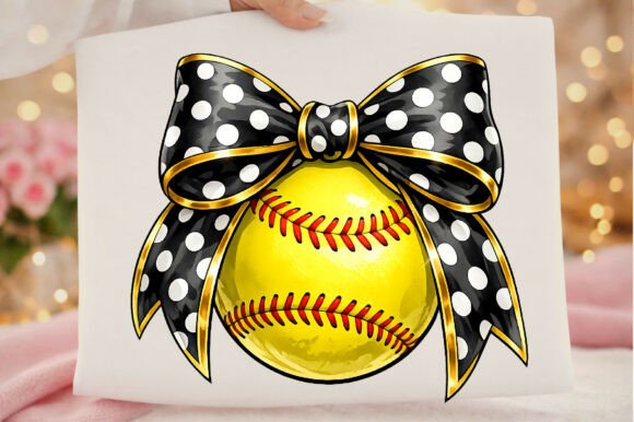 Charming Softball Graphics: The Coquette Bow Collection