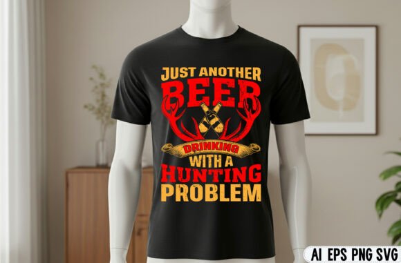 Just Another Beer Hunting T-Shirt Design: A Print-Ready Asset