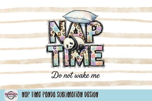 Nap Time Panda Sublimation Design: A Whimsical Touch for Your Projects