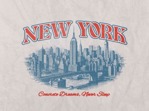 Newyork Vintage Retro Tshirt Design: A Timeless Aesthetic