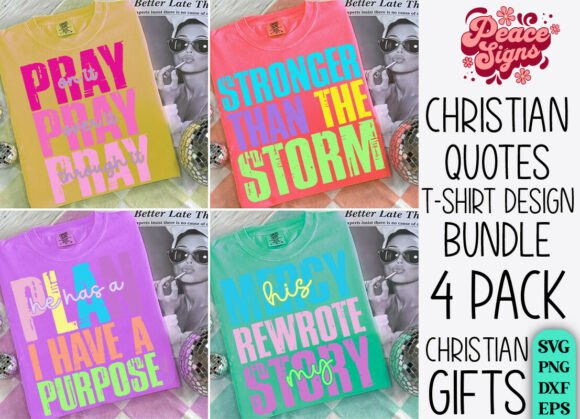 Preppy Religious SVG PNG Bundle for Faith-Based Design Projects