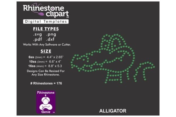 Sparkling Style: Mastering the Rhinestone Template Design ALLIGATOR