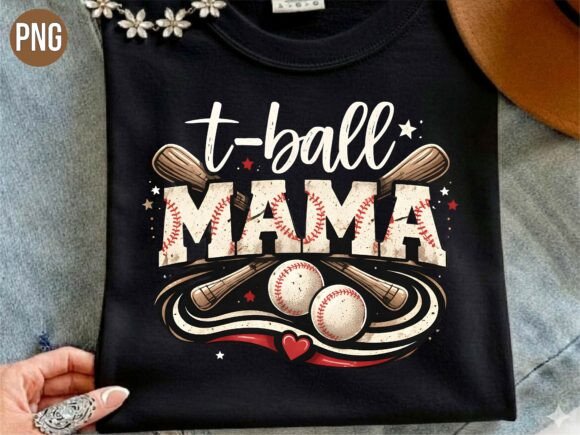 T-ball Mama: The Perfect Baseball Design PNG for Your Projects