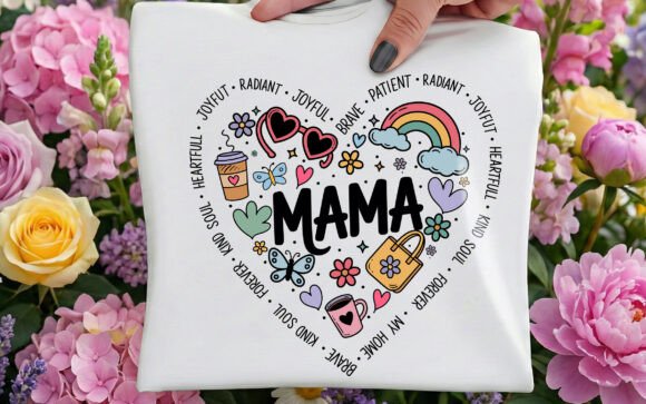 Timeless Love: Retro Mothers Day Design for Creators