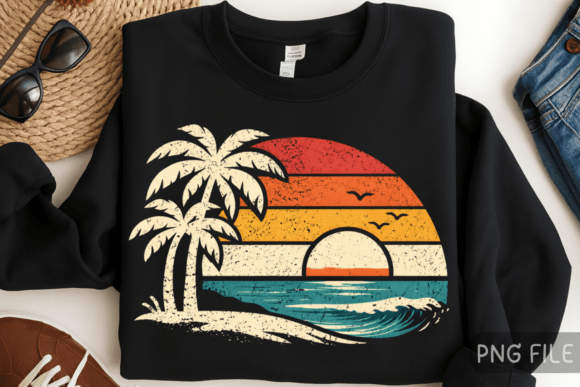 Tropical Palm Tree Ocean Shirt Design: Capture Coastal Serenity