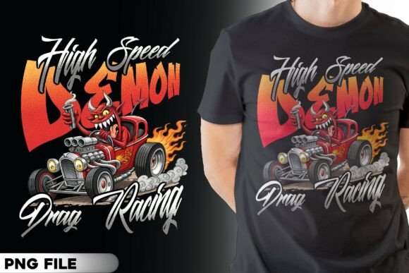 Unleash the Beast: High Speed Demon T-Shirt Design
